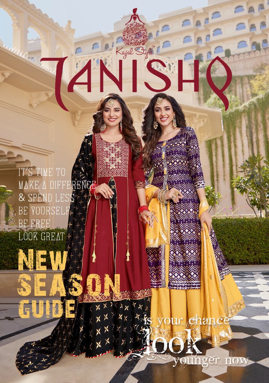 Tanishq Vol 1 Kajal Style ( Rate : 1259/- Per Pcs , Design : 8 Pcs Catalog )
