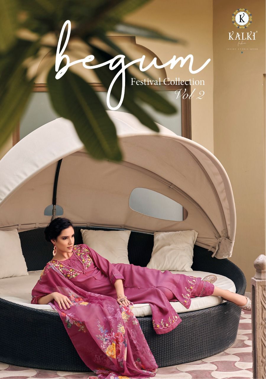 Begum vol 2 Kalki ( Rate : 1399/- Per Pcs , Design : 7 Pcs Catalog )
