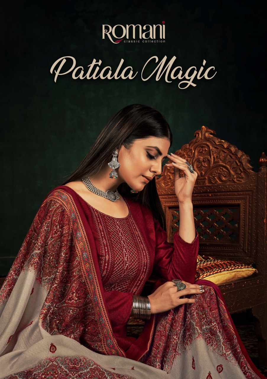 Patiala Magic Pashmina Romani ( Rate : 495/- Per Pcs , Design : 10 Pcs Catalog )