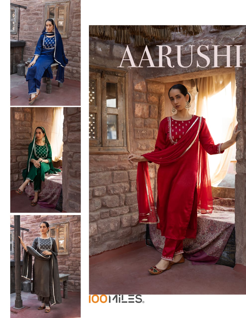 Aarushi velvet Kurti 100 Miles ( Rate : 895/- Per Pcs, Design : 4 Pcs Catalog )