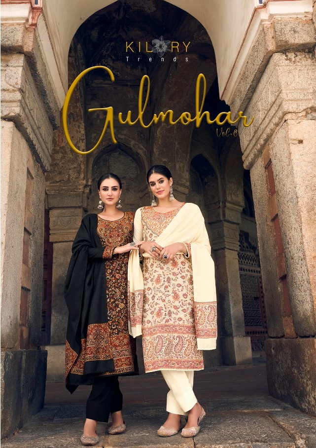 Gulmohar vol 8 pashmina kilory ( Rate : 999/- Per Pcs , Design : 10 Pcs Catalog )