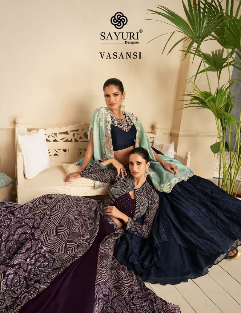 Vasansi Sayuri Designer ( Rate : 2599/- Per Pcs , Design : 3 pcs catalog , Gst : 12% Extra )