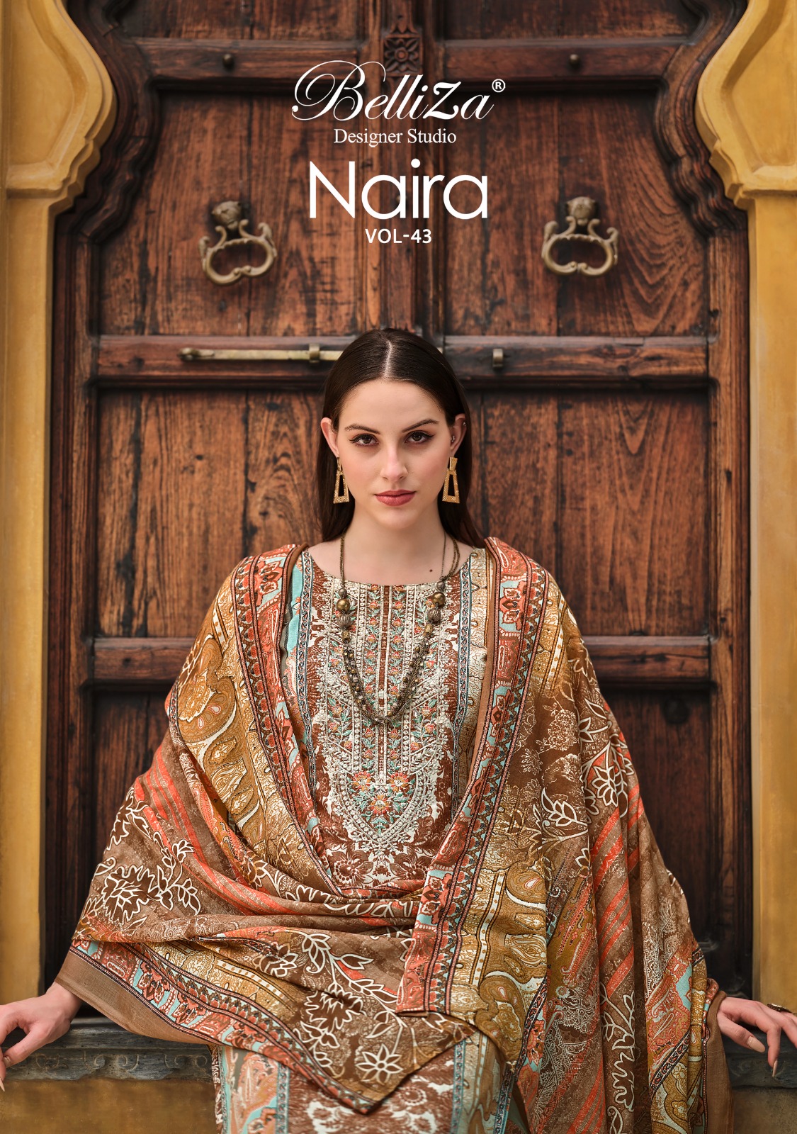 Naira Vol 43 Belliza ( Rate : 575/- Per Pcs , Design : 8 Pcs Catalog )
