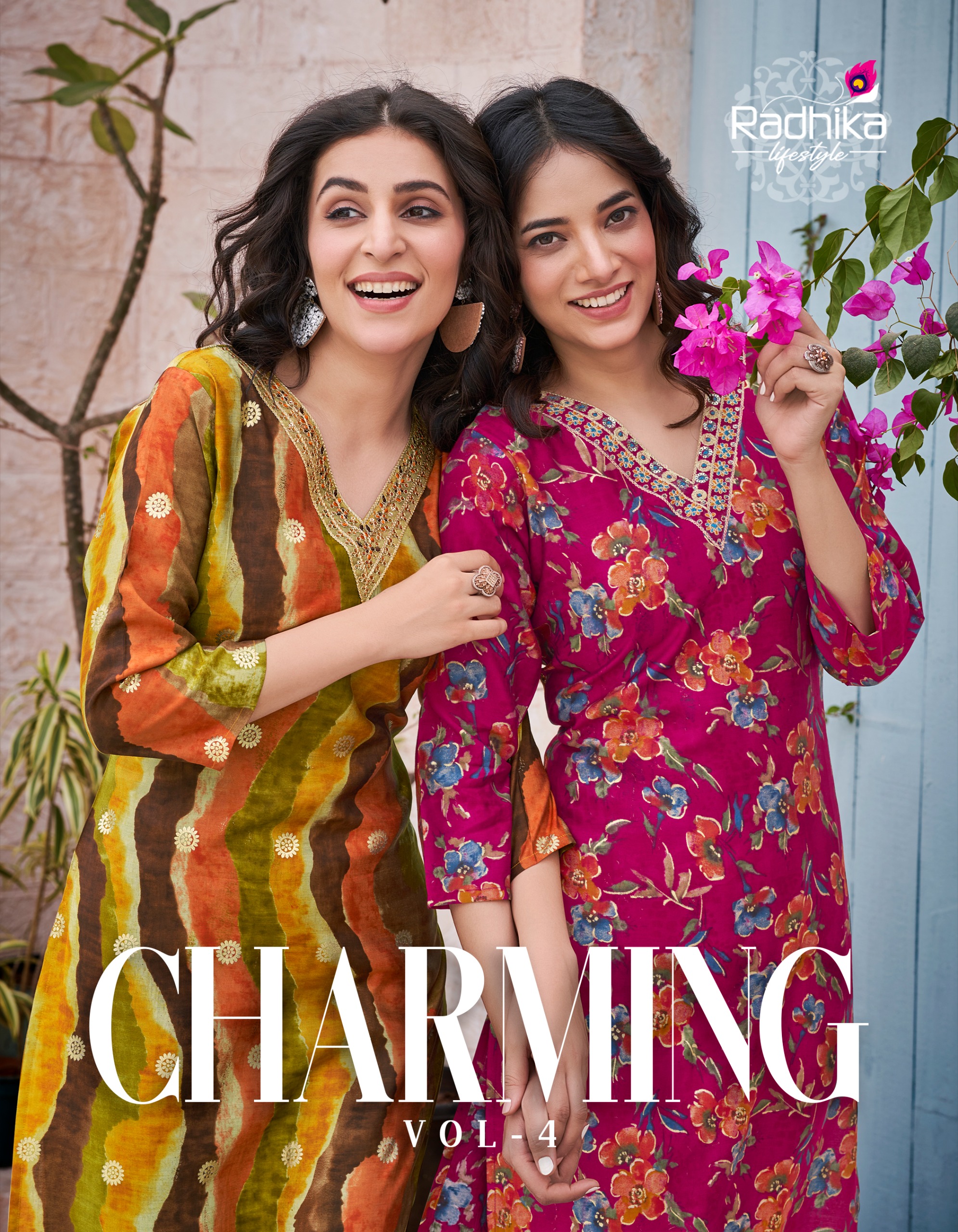 Charming Vol 4 Kurti Radhika ( Rate : 340/-Per Pcs , Design : 8 Pcs Catalog )